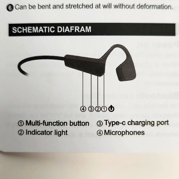 WIGFAR Bone Conduction Bluetooth Headphones in Original Retail Box w/accessories - Picture 13 of 15